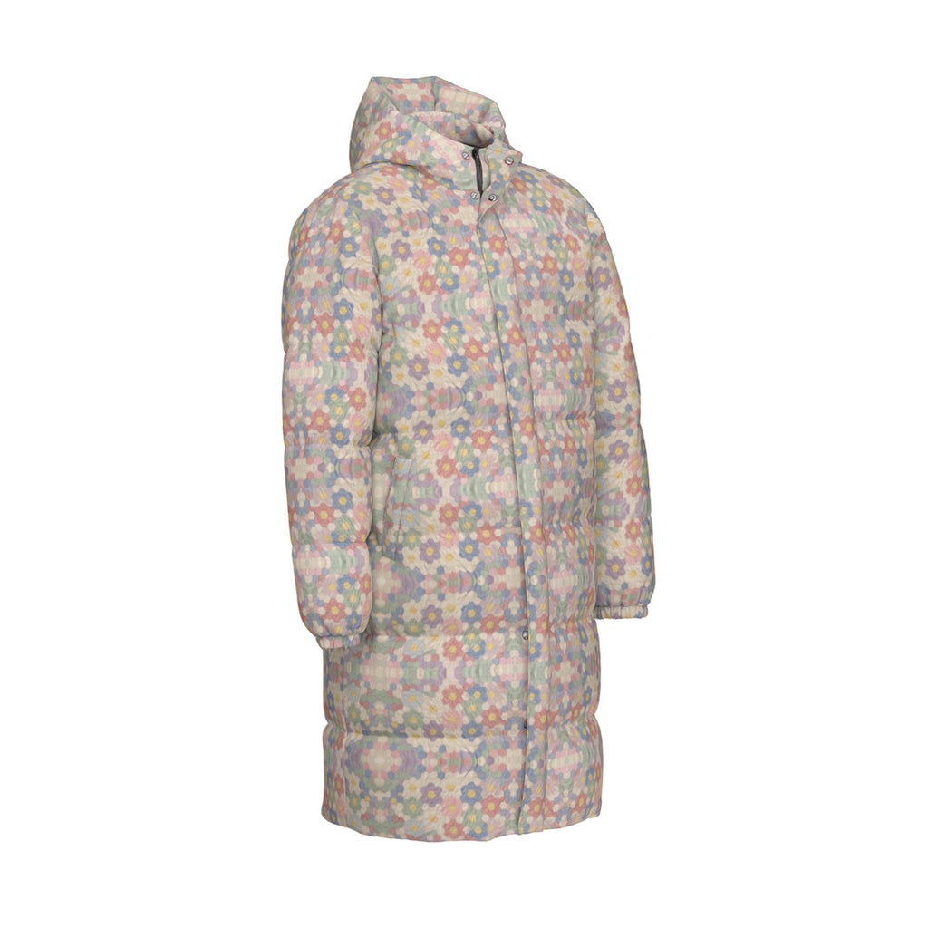 All-Over Print Unisex Long Down Jacket