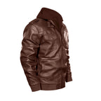 Men's Zip Leather Jacket |DTF