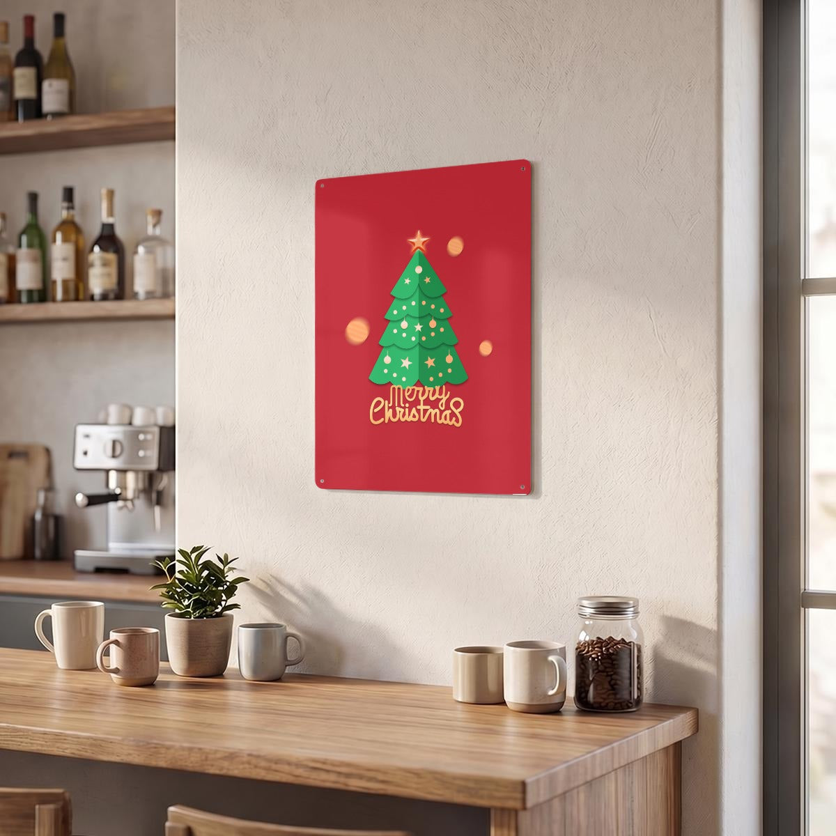Thickened Rectangular Iron Wall Painting Printed in Canada