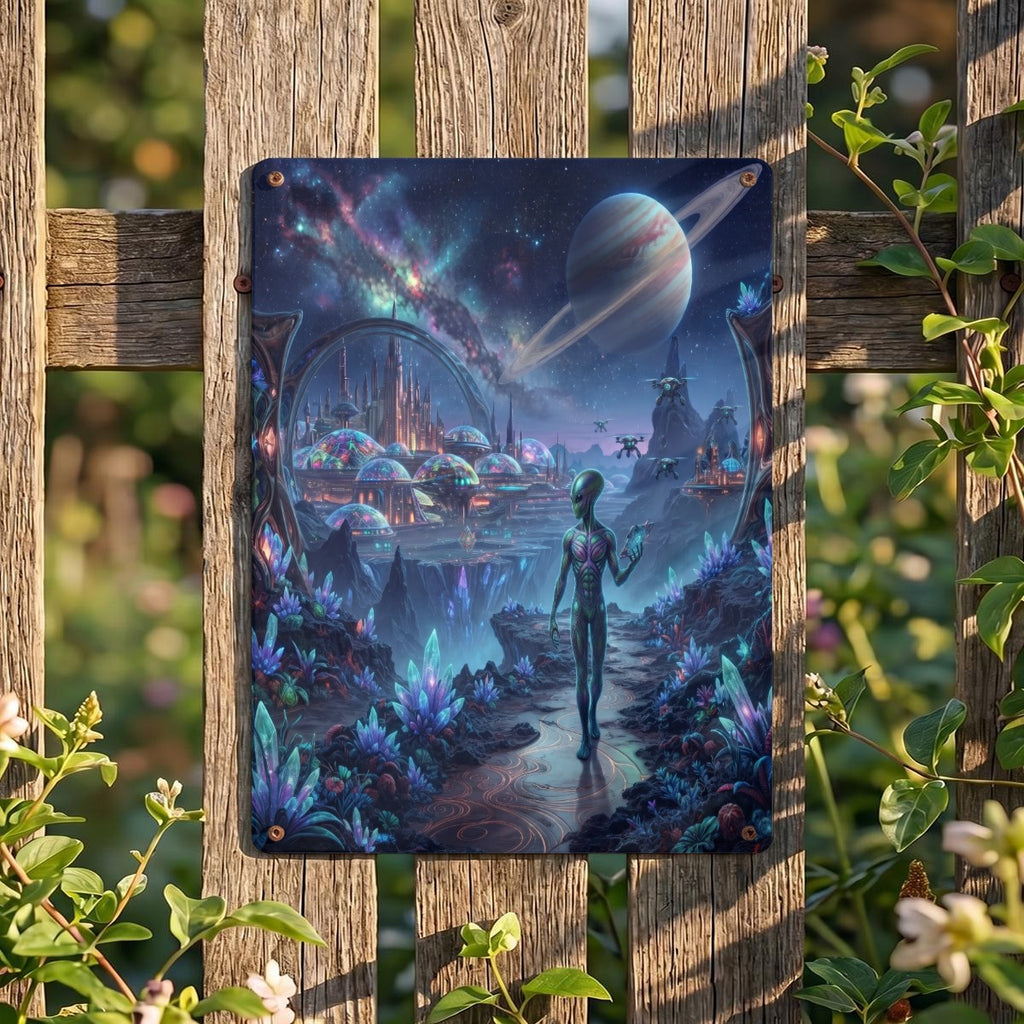 Thickened Rectangular Iron Wall Painting Printed in Canada