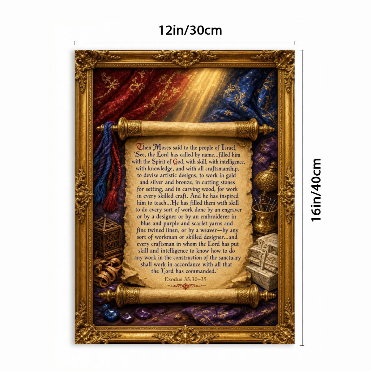 Vertical Framed Canvas Wall Art Printed in Canada