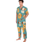 All-Over Print Unisex Scrub Set With Six Pocket