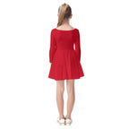 All-Over Print Kid's Long Sleeve Dress