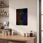 Thickened Rectangular Iron Wall Painting Printed in Canada
