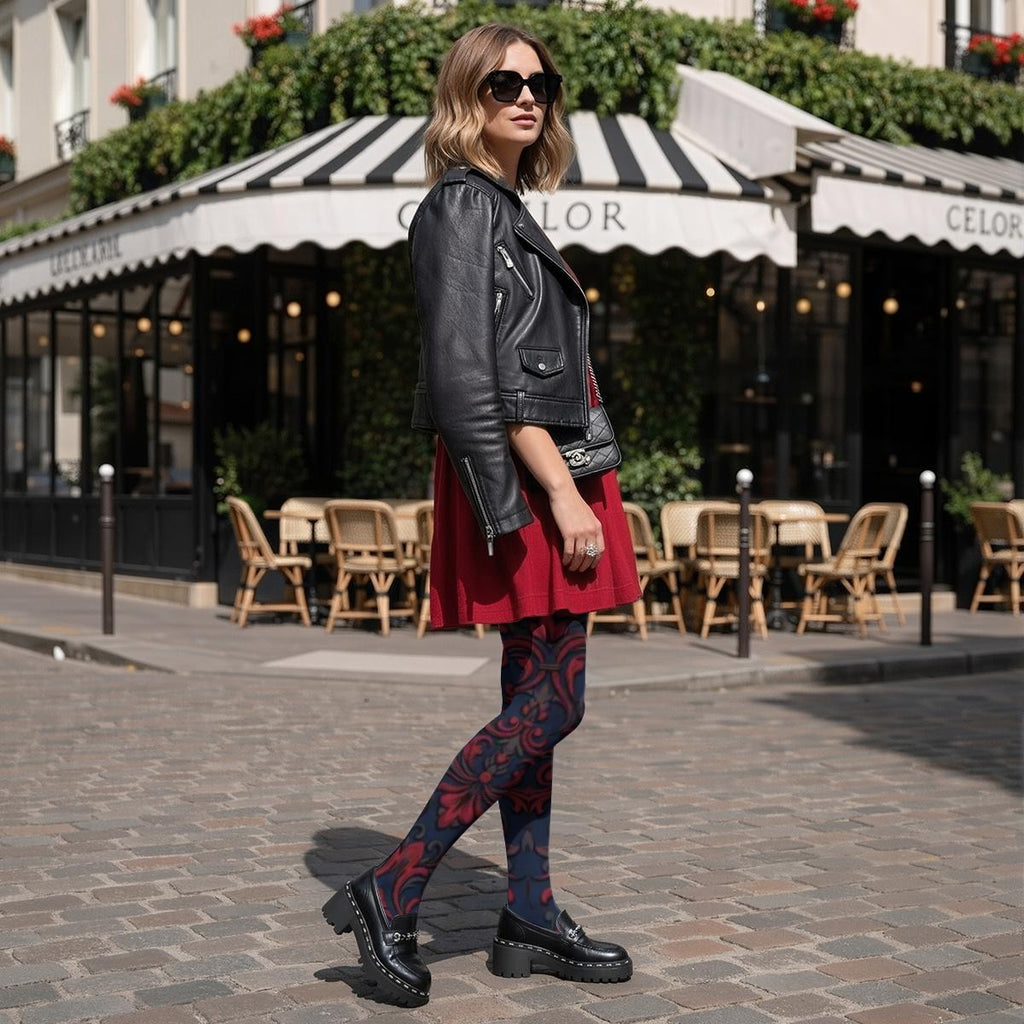 Leggings da donna super elasticizzati con stampa all over