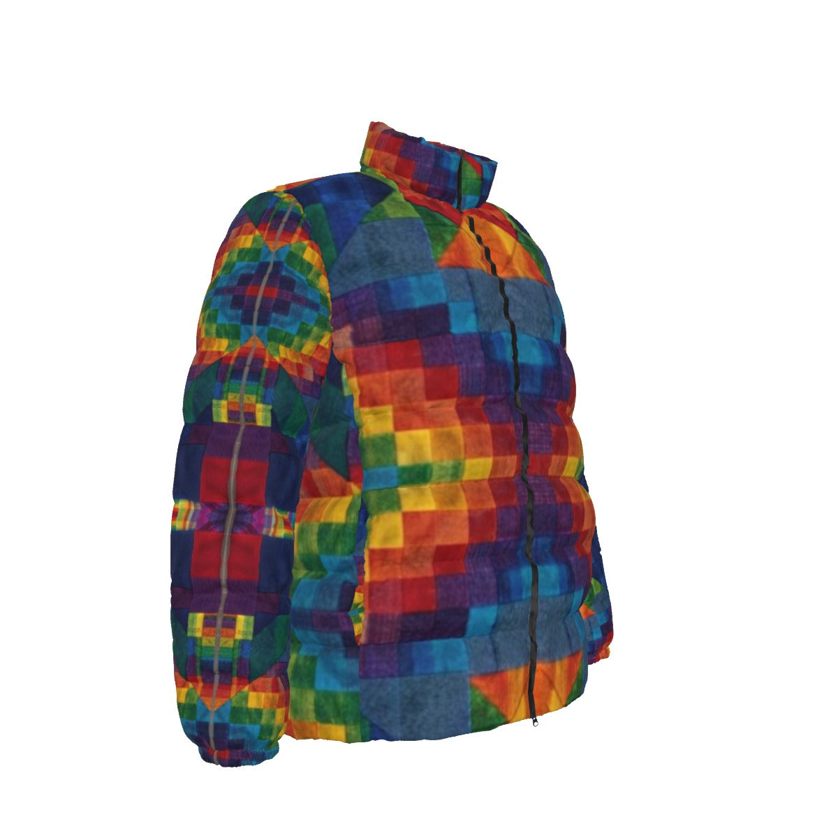 Coat of Many Colors Collection Unisex Stand collar slim down jacket