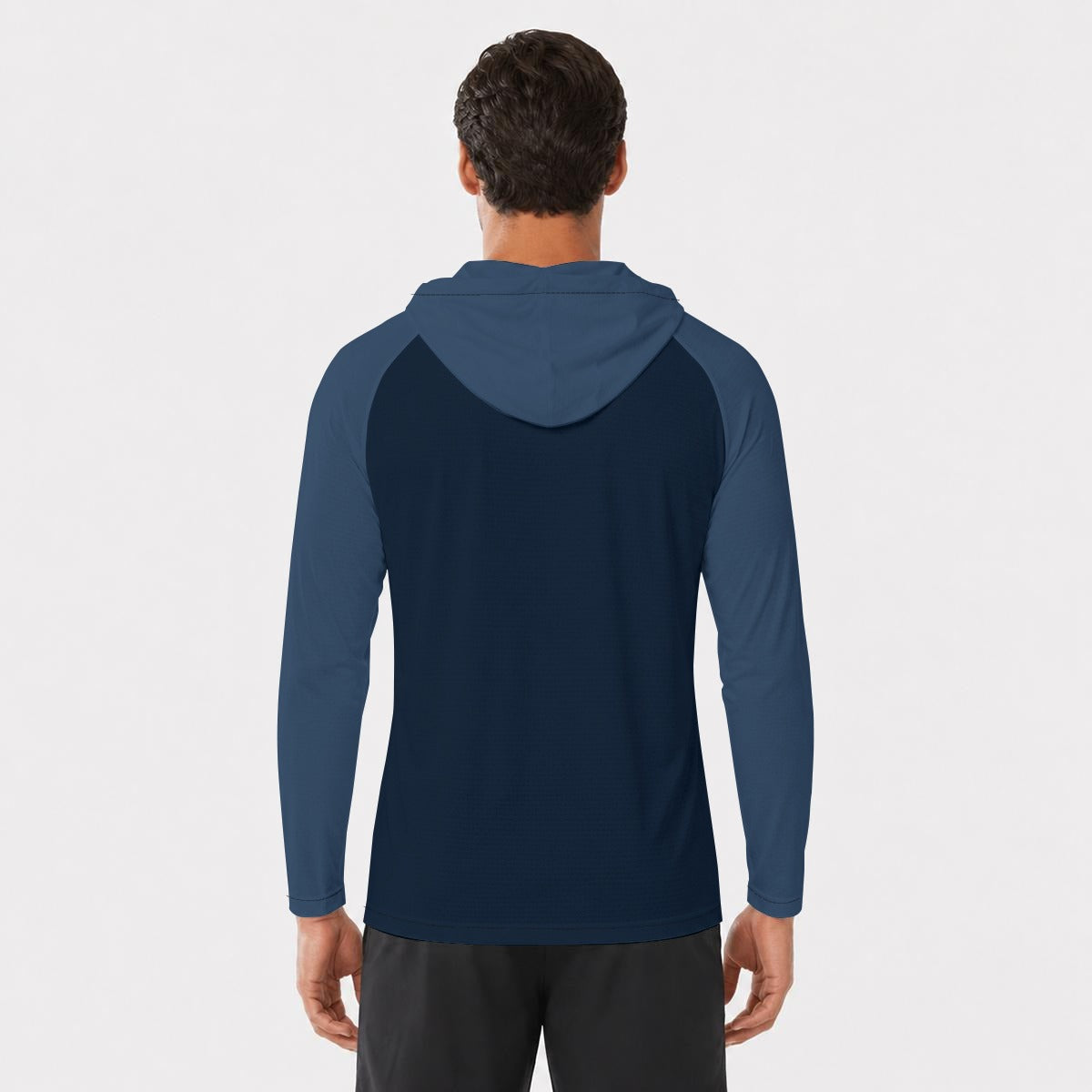 All-Over Print Men's Sun Protection Hooded Sport Top