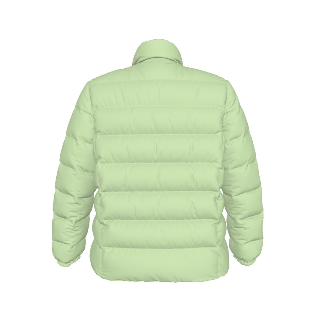 All-Over Print Unisex Stand collar slim down jacket