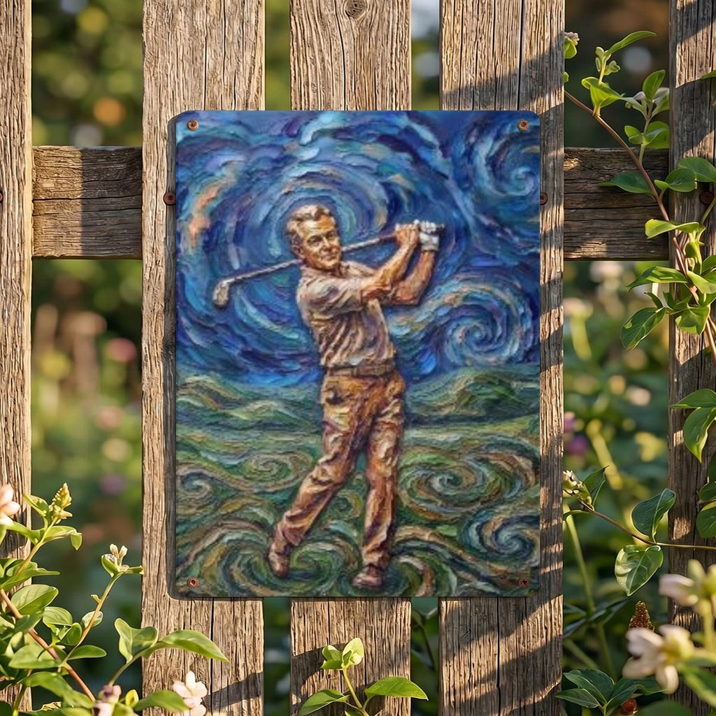 Thickened Rectangular Iron Wall Painting Printed in Canada