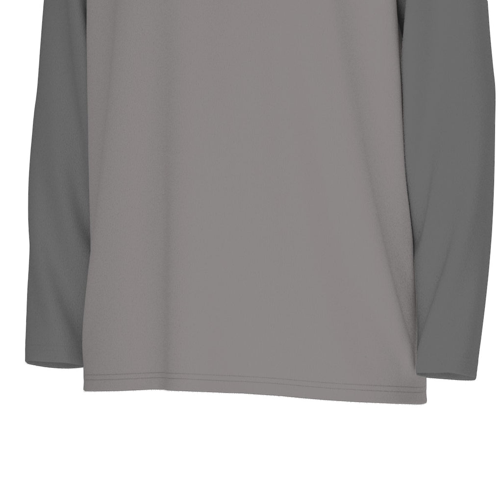 All-Over Print Men's Sports Collar Jersey With Long Sleeve