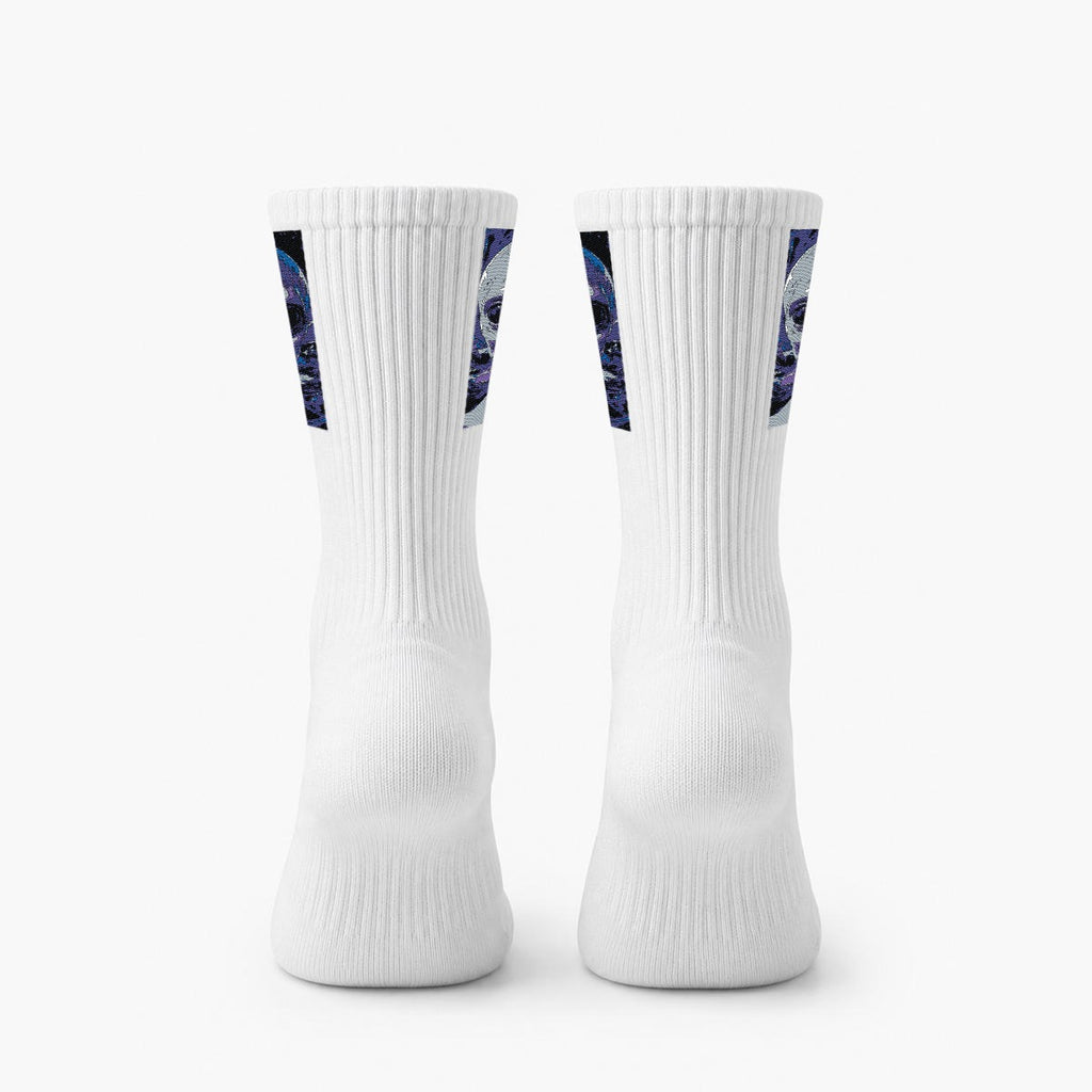 Chaussettes ras du cou en coton brodé sport | Coton