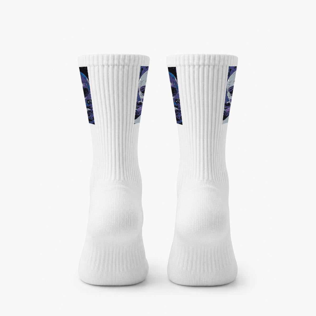 Chaussettes ras du cou en coton brodé sport | Coton