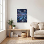 Thickened Rectangular Iron Wall Painting Printed in Canada