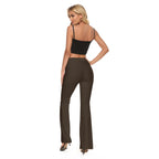 All-Over Print Women's High Elastic Flare Pants