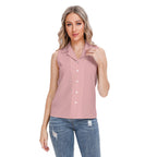 All-Over Print Women's Lapel Vest