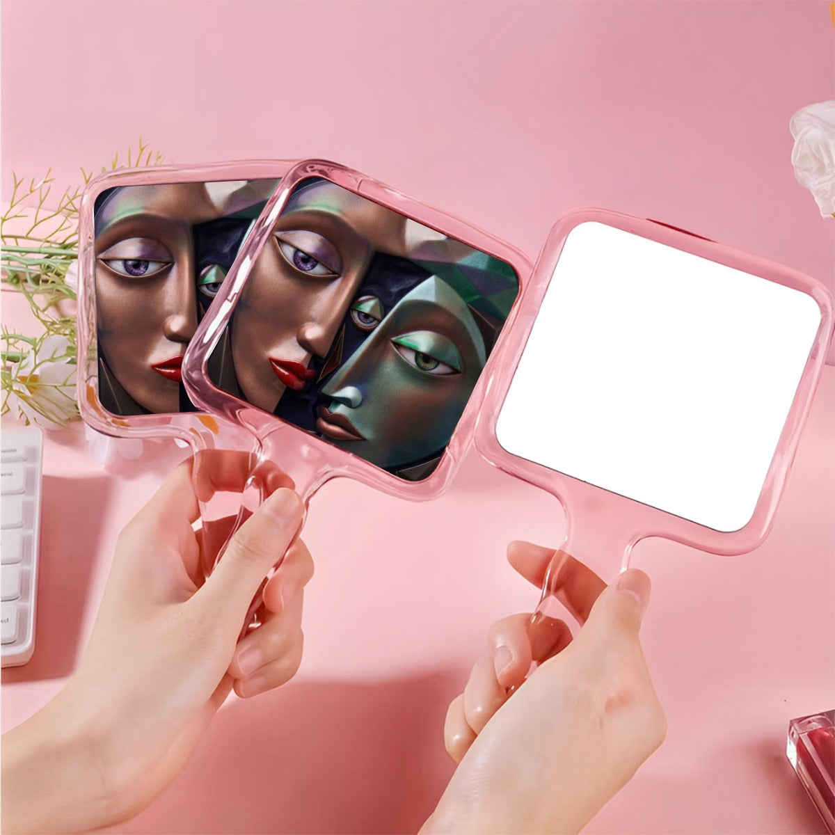 Cute Handheld Makeup Mirror