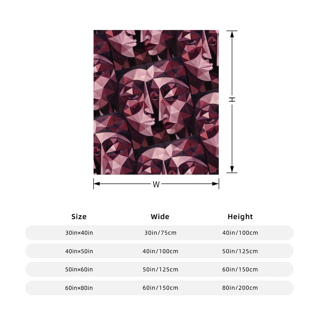 Gram Flannel Blanket - Vertical Style Printed in USA|290GSM