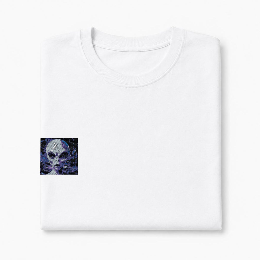 ALIEN DISCLOSURE COLLECTION - Men's Heavyweight Crew Neck T-Shirt|Embroidery
