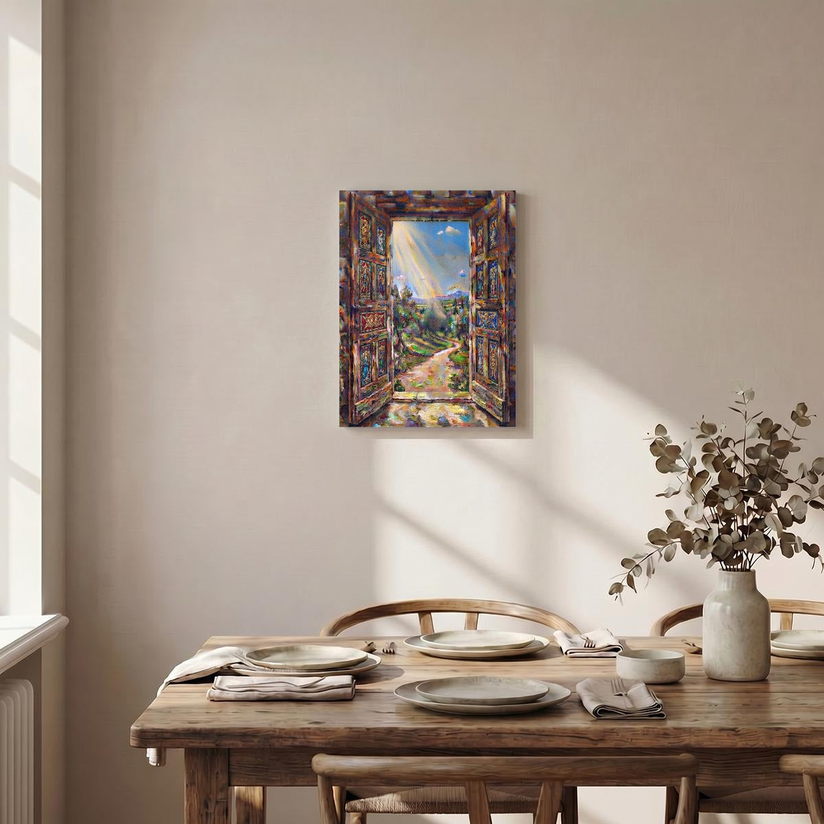 Light Through An Open Door Designs WIth Purpose Brand Vertical Framed Canvas Wall