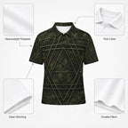All-Over Print Men's Heavyweight Polyester Polo Shirt|210GSM