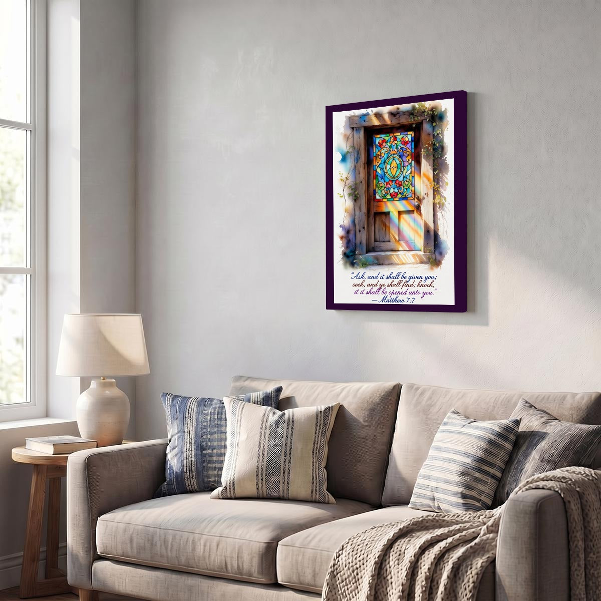 Vertical Framed Canvas Wall Art Printed in Canada