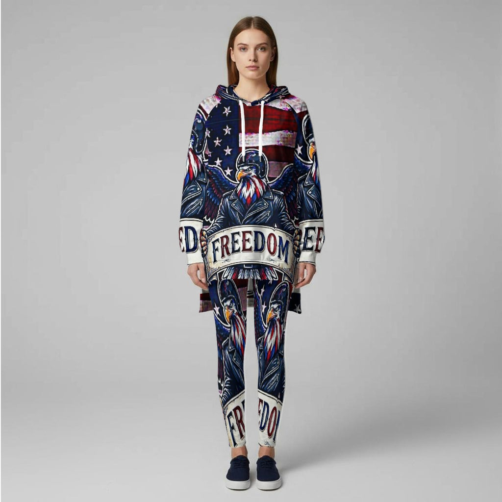 All-Over Print Women's Stretch Hoodie Set