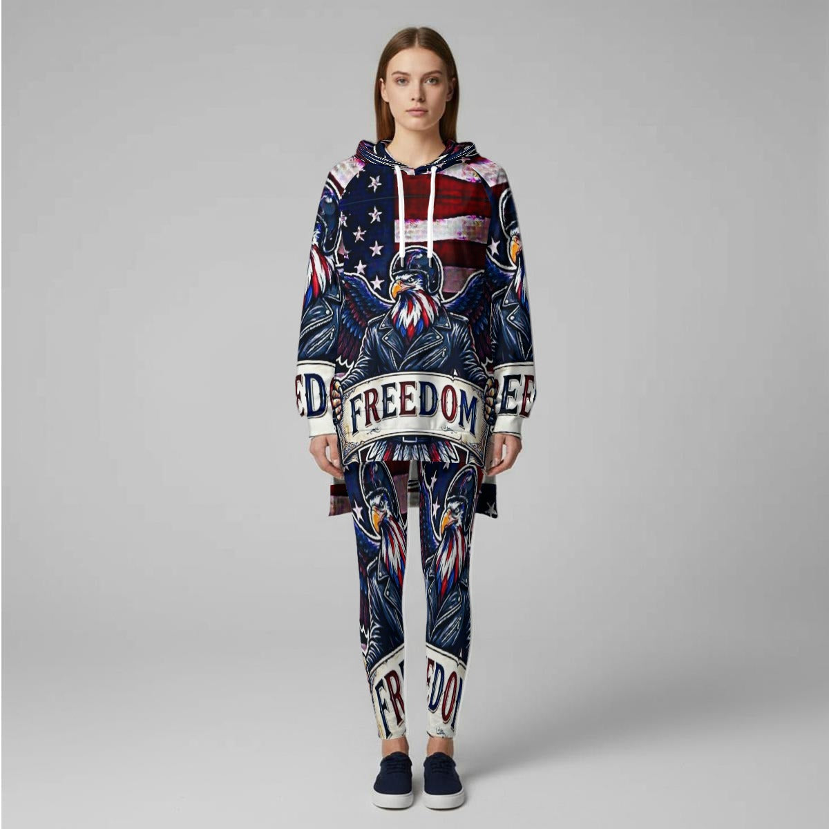 All-Over Print Women's Stretch Hoodie Set