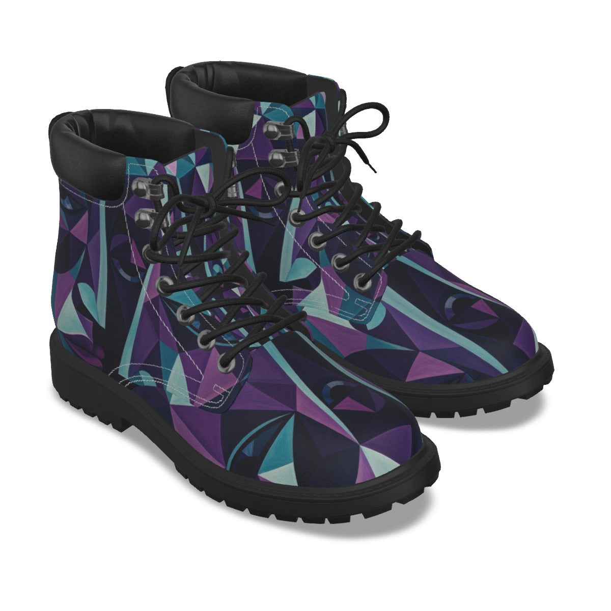 All-Over Print Men's Short Boots