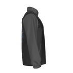 Giacca antivento da uomo con stampa all-over, collo alto e zip