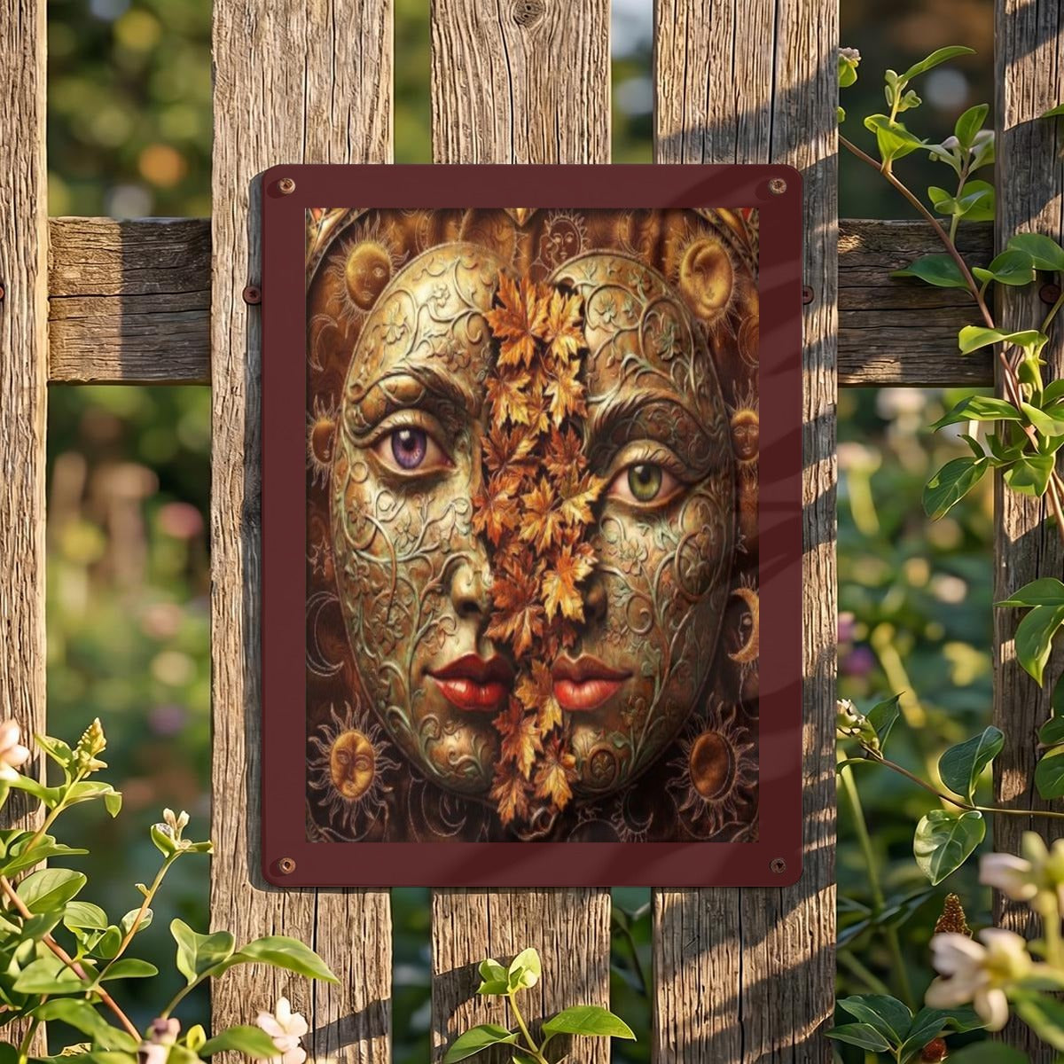 Thickened Rectangular Iron Wall Painting Printed in Canada