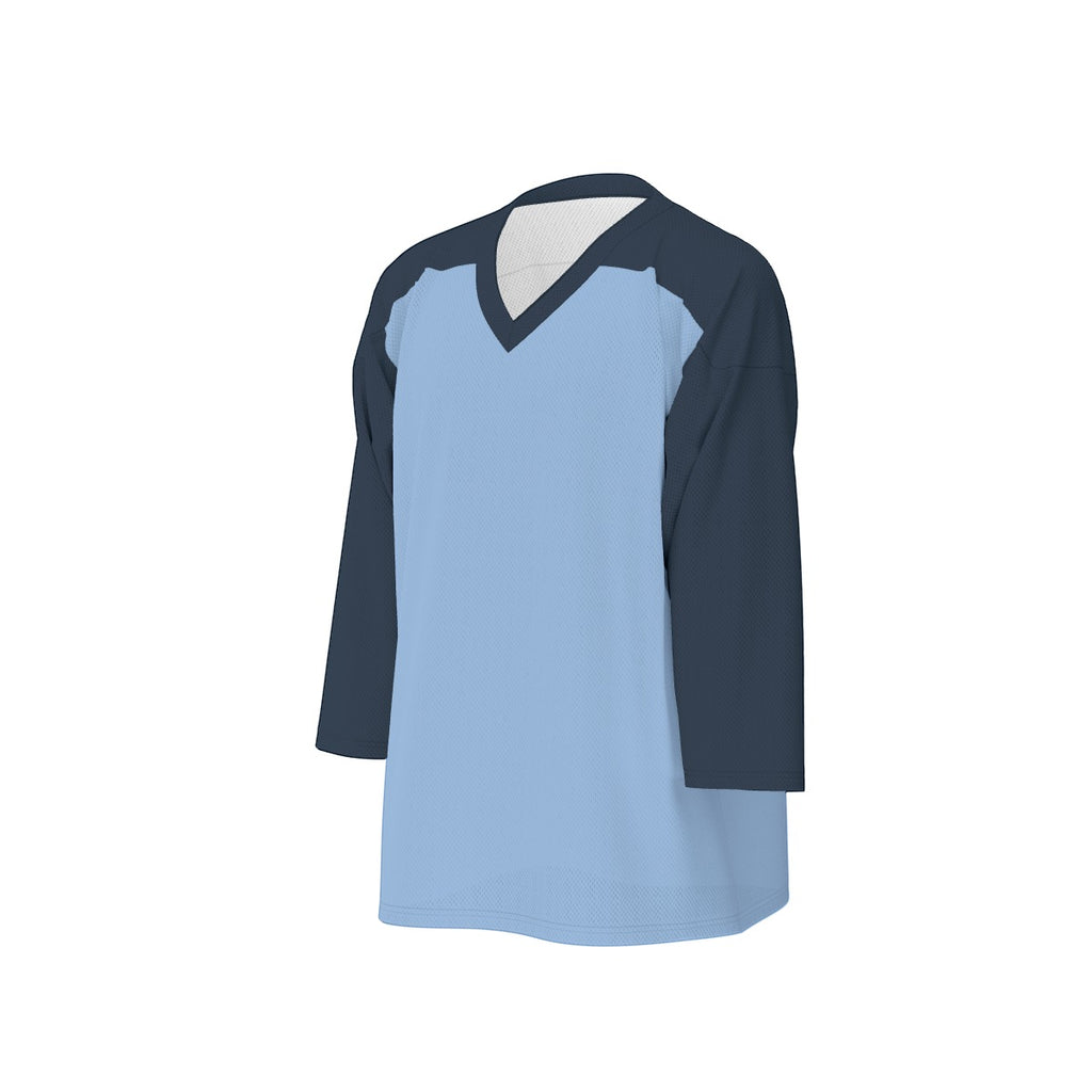 All-Over Print Men's V-neck Ice Hockey Jersey