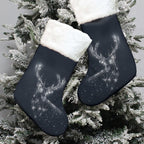 All-Over Print Christmas Socks With Plush Cuff