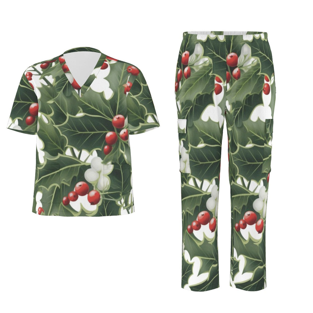 All-Over Print Unisex Scrub Set|Birdseye