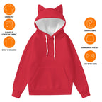 All-Over Print Women’s Hoodie With Decorative Ears