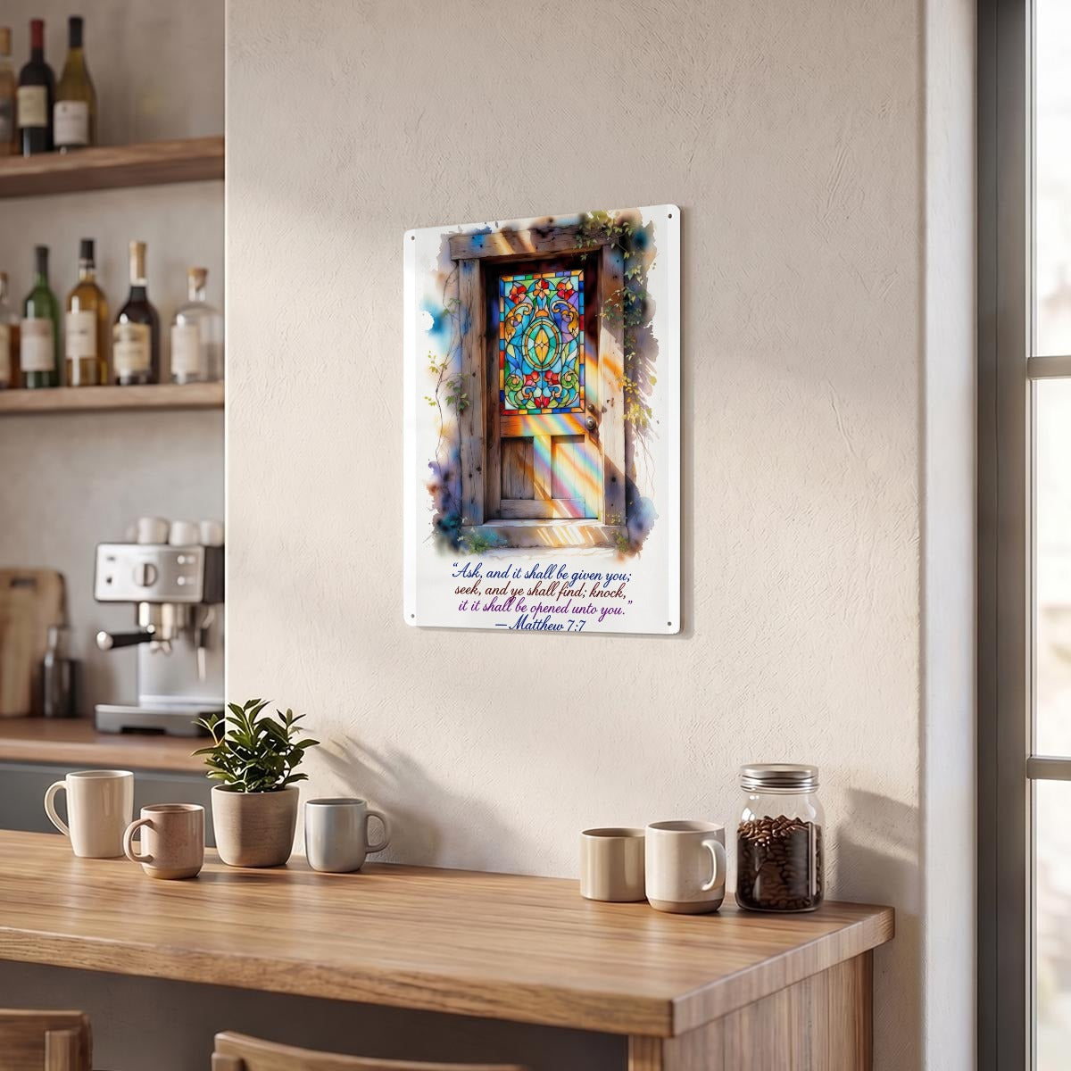 Thickened Rectangular Iron Wall Painting Printed in Canada