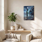 Alien Thickened Rectangular Iron Wall Painting Printed in Canada
