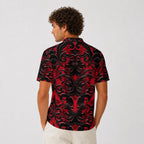 All-Over Print Men's Heavyweight Polyester Polo Shirt|210GSM
