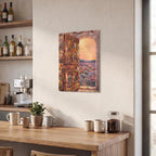 Light Through An Open Door Thickened Rectangular Iron Wall Painting Printed in Canada