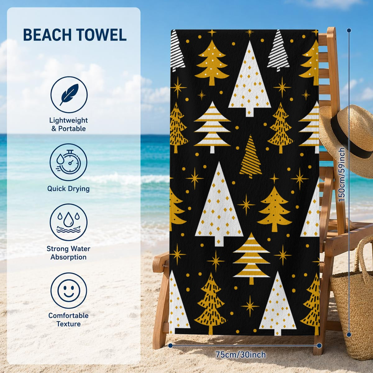 Adult Beach Towel Printed in Canada|320GSM