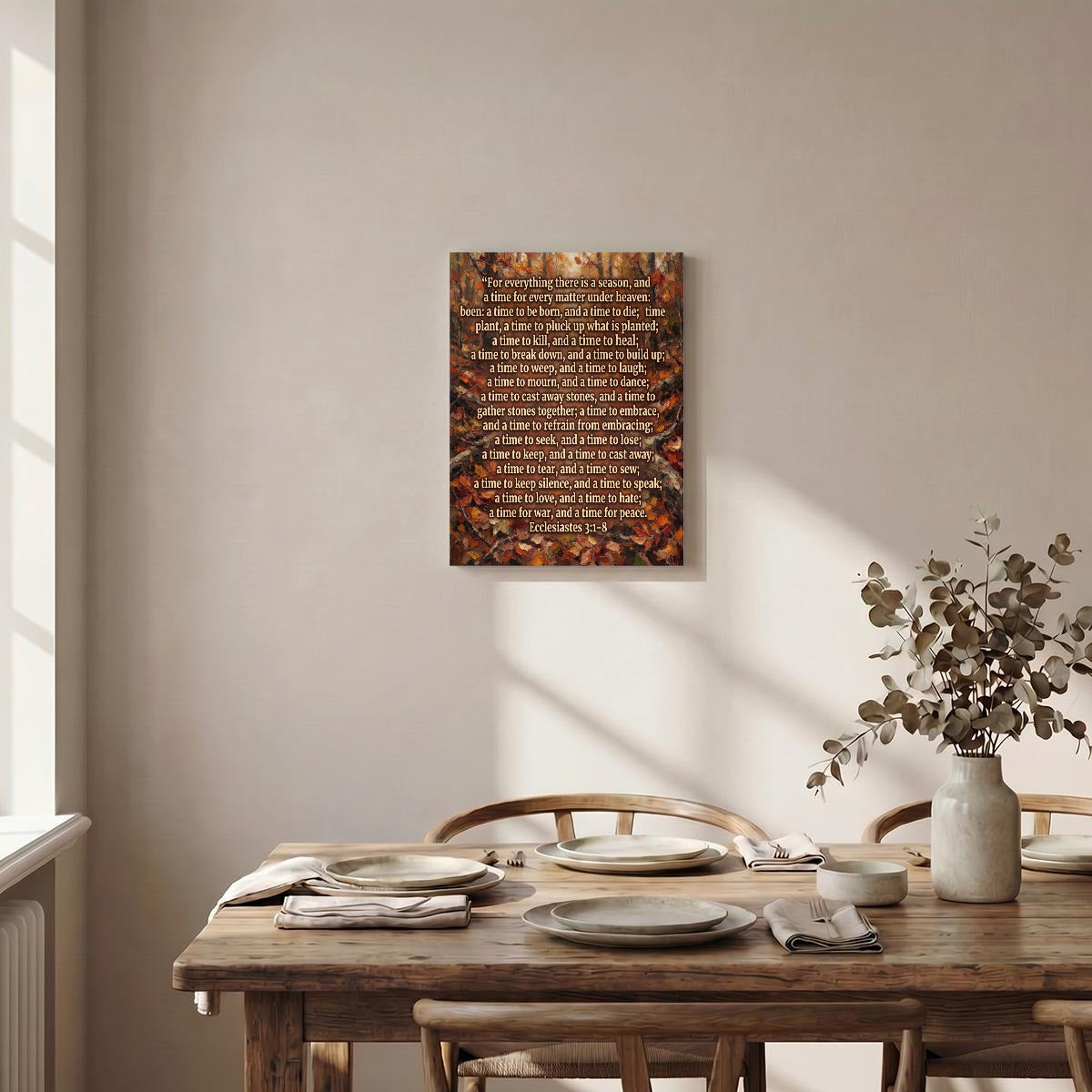 Bible Themed Quotes Designs WIth Purpose Brand Vertical Framed Canvas Wall