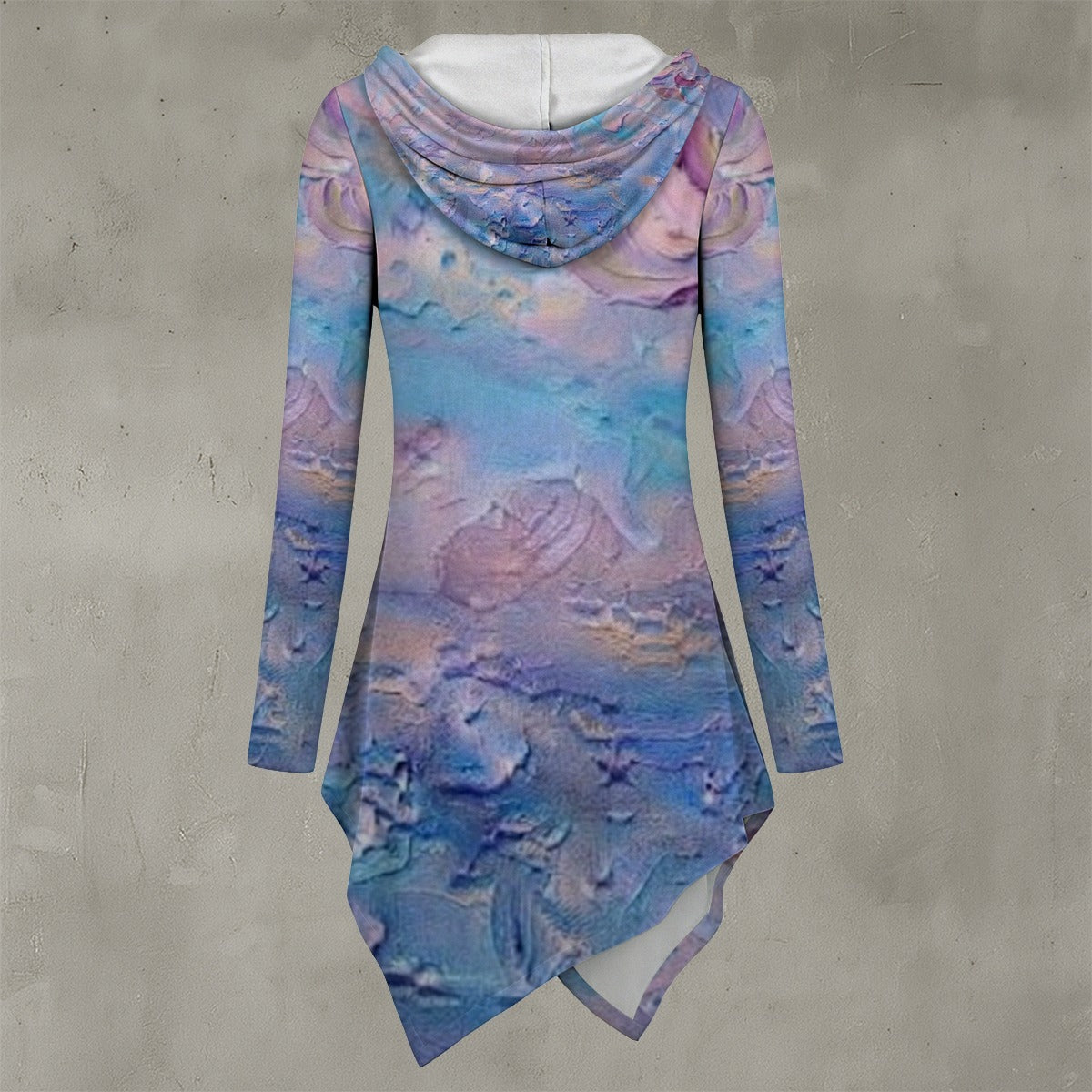 All-Over Print Women's Asymmetric Hem Hoodie