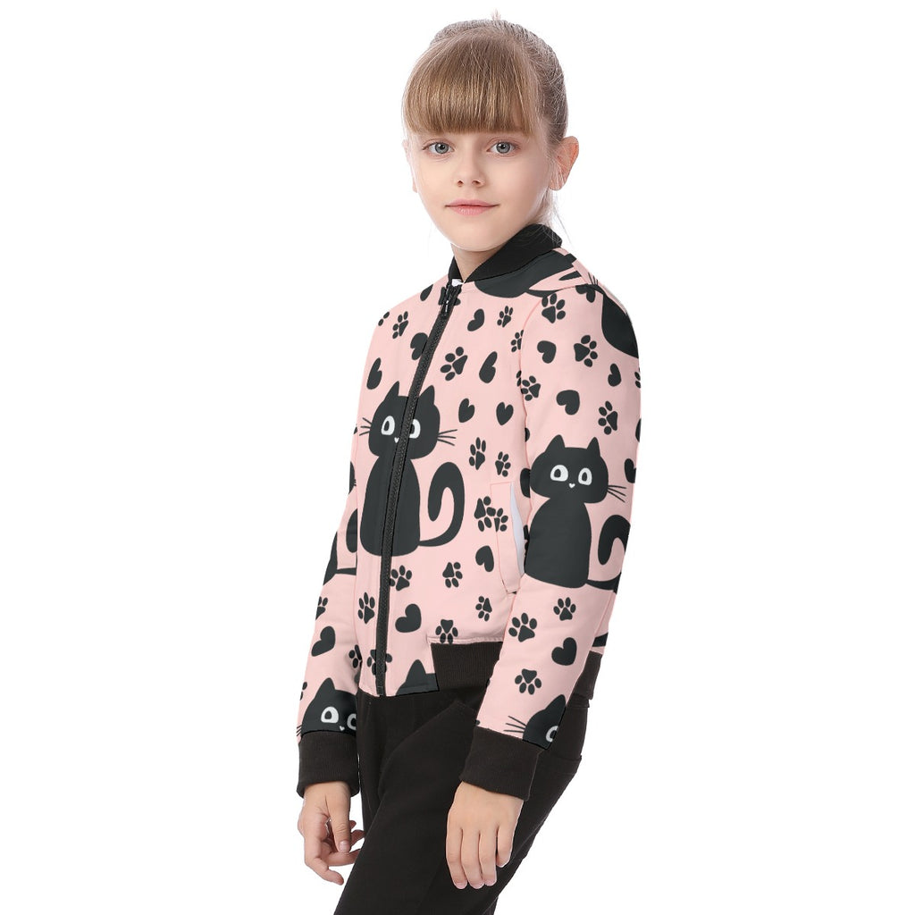 Blouson aviateur enfant imprimé all-over