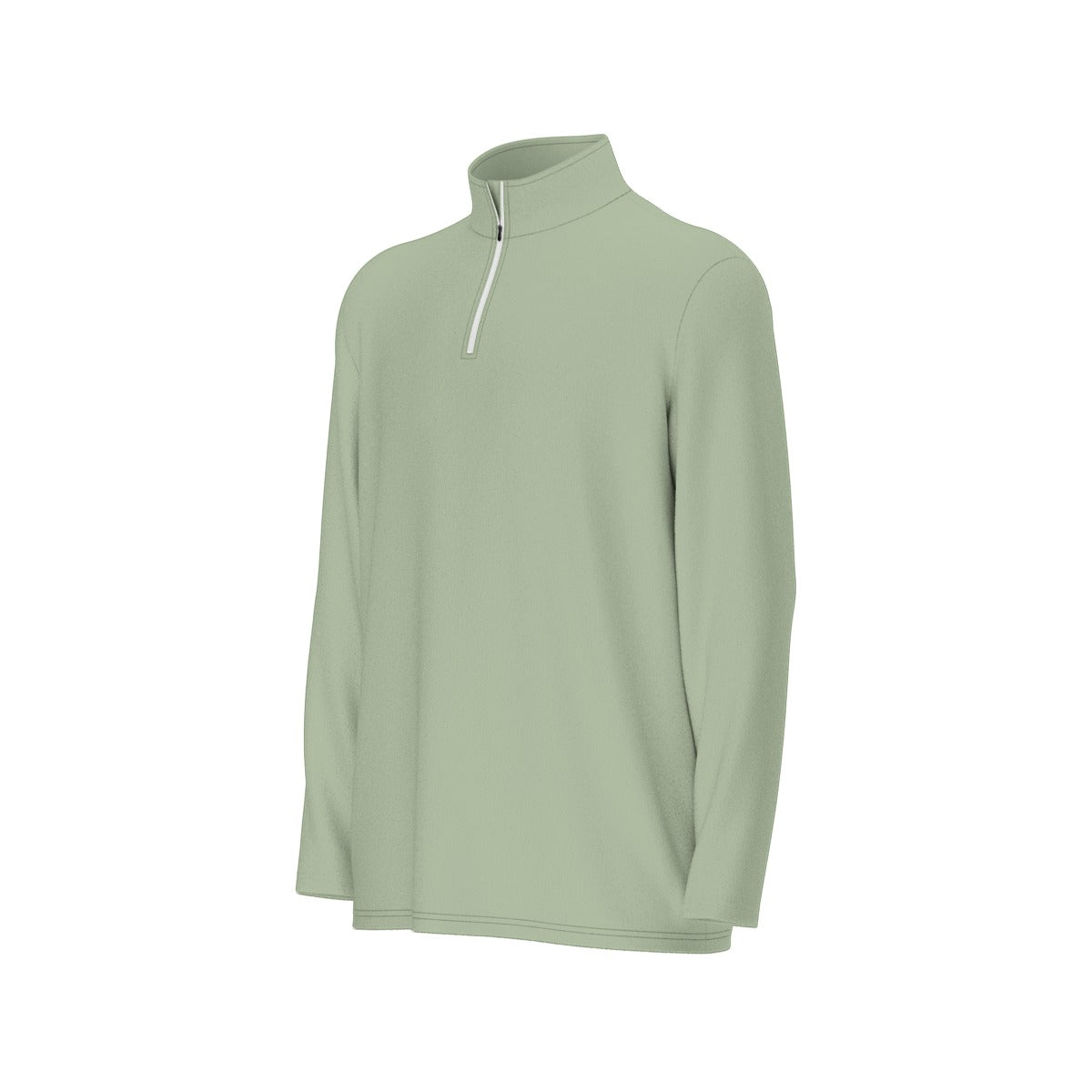 All-Over Print Men's Sports Collar Jersey With Long Sleeve