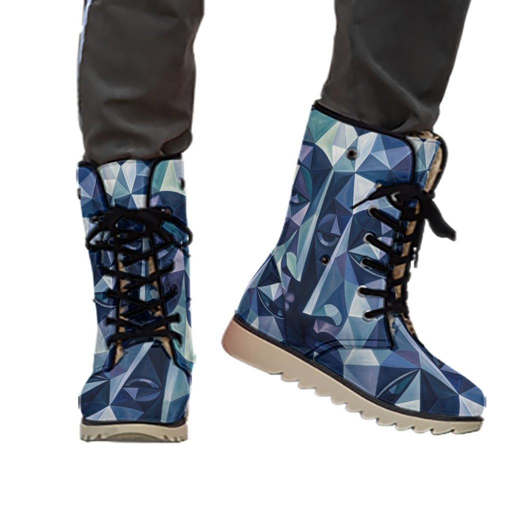 All-Over Print Women's Plush Boots