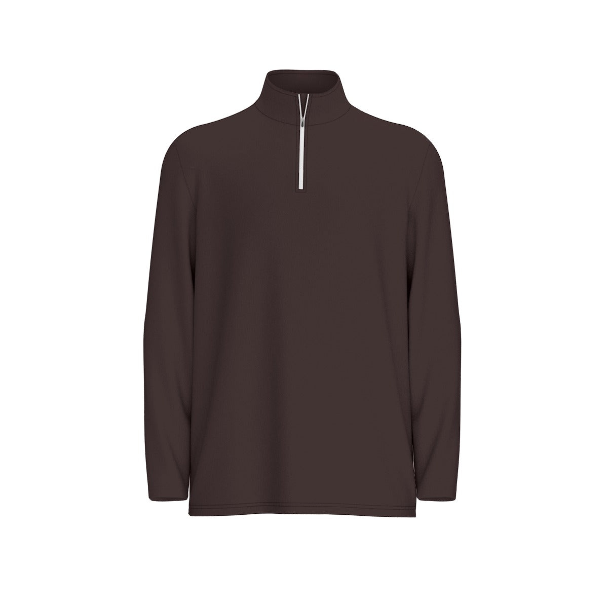 All-Over Print Men's Sports Collar Jersey With Long Sleeve