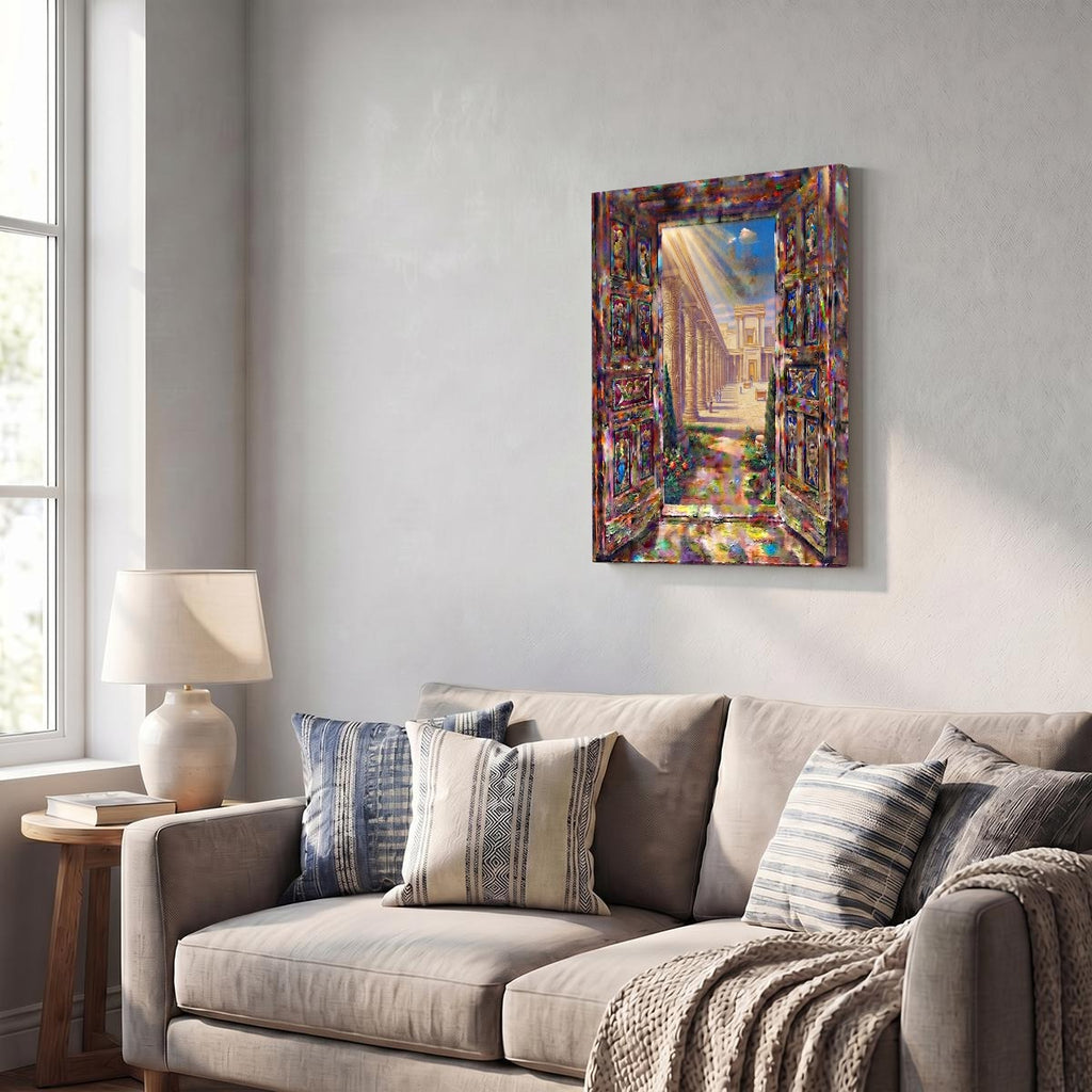 LIght Through An Open Door Designs WIth Purpose Brand Vertical Framed Canvas Wall