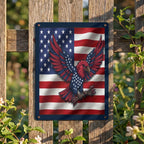American Eagle Thickened Rectangular Iron Wall Painting Printed in Canada