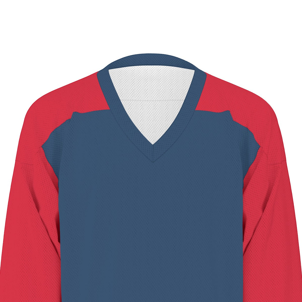 All-Over Print Men's V-neck Ice Hockey Jersey