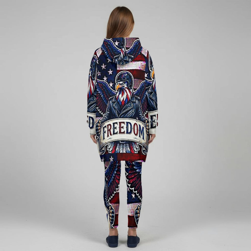 All-Over Print Women's Stretch Hoodie Set
