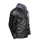 Men's Zip Leather Jacket |DTF